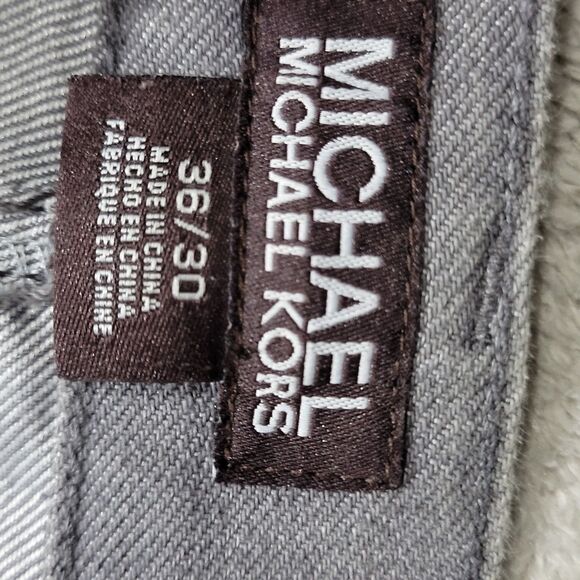 Michael Kors Men's Straight Fit Jeans Gray Sz 36/30 - Picture 4 of 10
